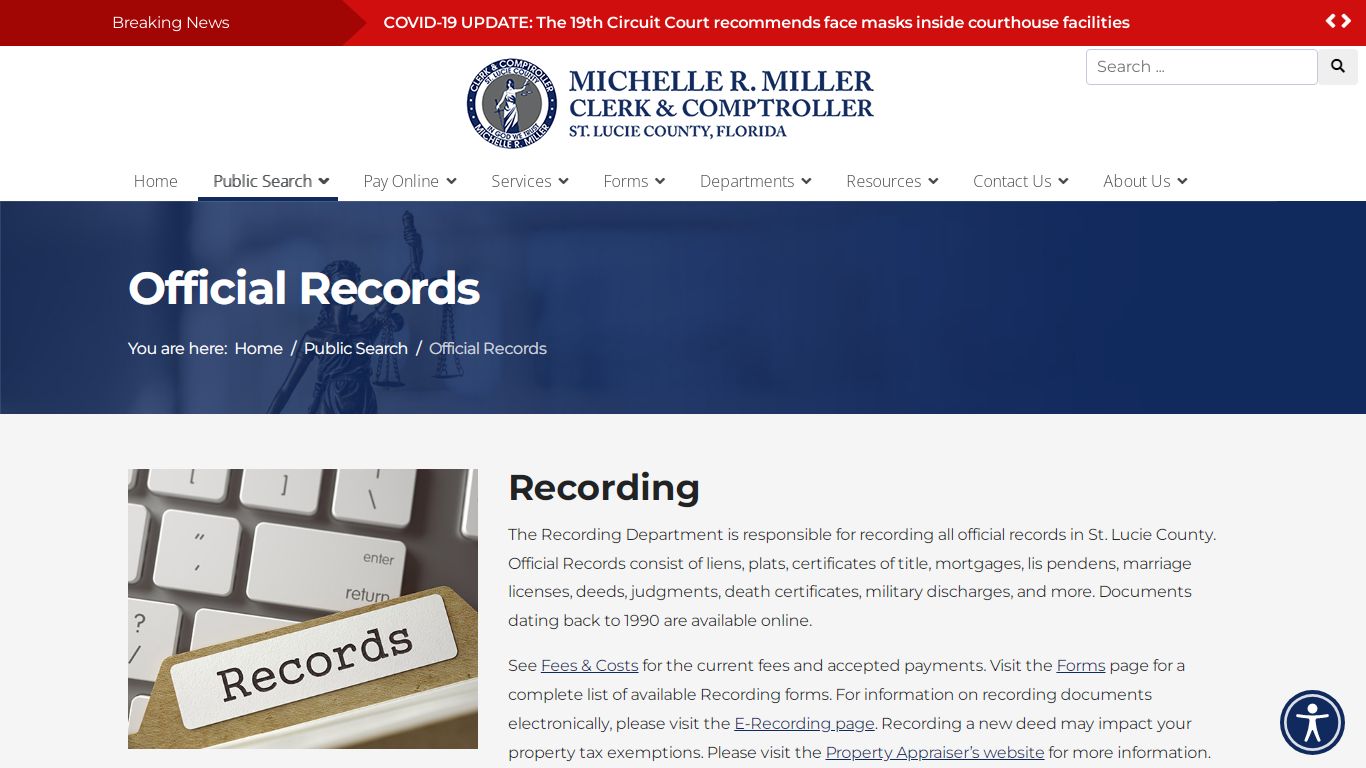 Official Records - St. Lucie Clerk